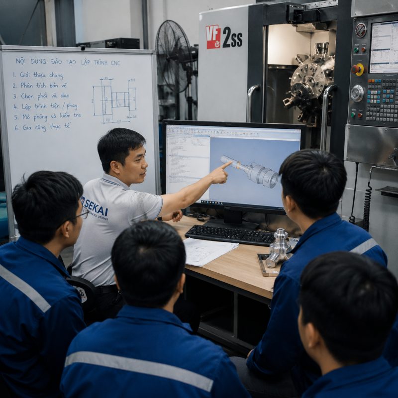 Đào tạo kỹ sư cơ khí trực tiếp tại doanh nghiệp