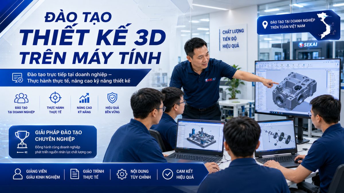 Đào tạo thiết kế 3D trực tiếp tại doanh nghiệp