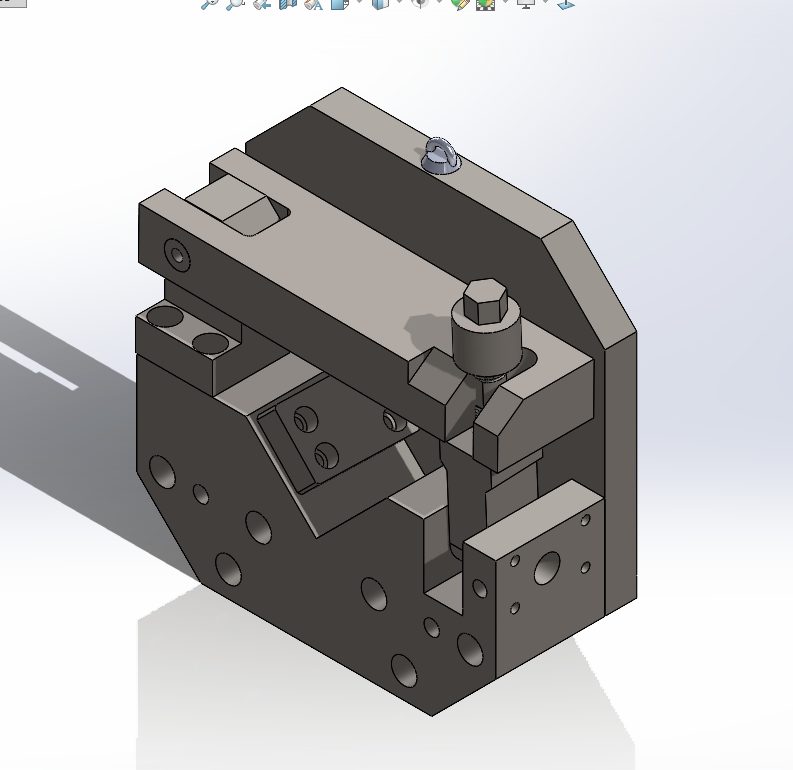 Thiết kế 3D cụm đồ gá kẹp chi tiết gia công